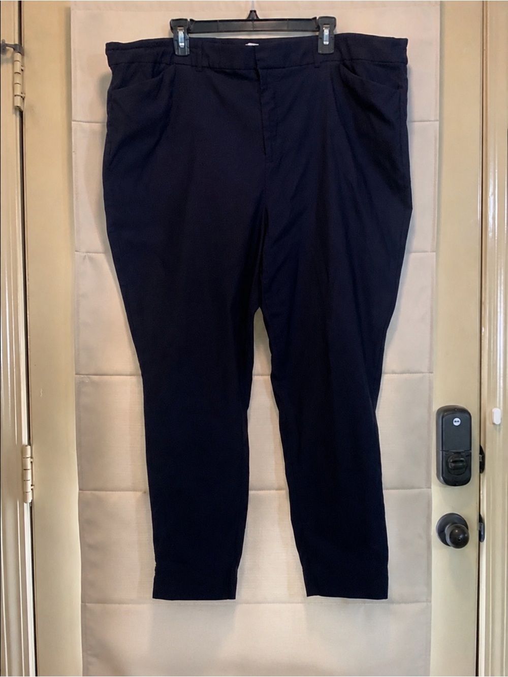 Nine West Navy Blue Slim Ankle Pants Plus Size 26W Workwear Business Casual